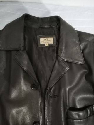 Chaqueta Piel Hombre Jack & Jones Negra Talla L