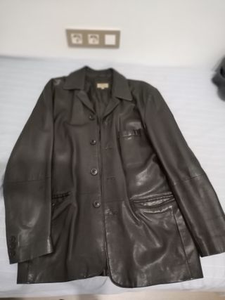 Chaqueta Piel Hombre Jack & Jones Negra Talla L