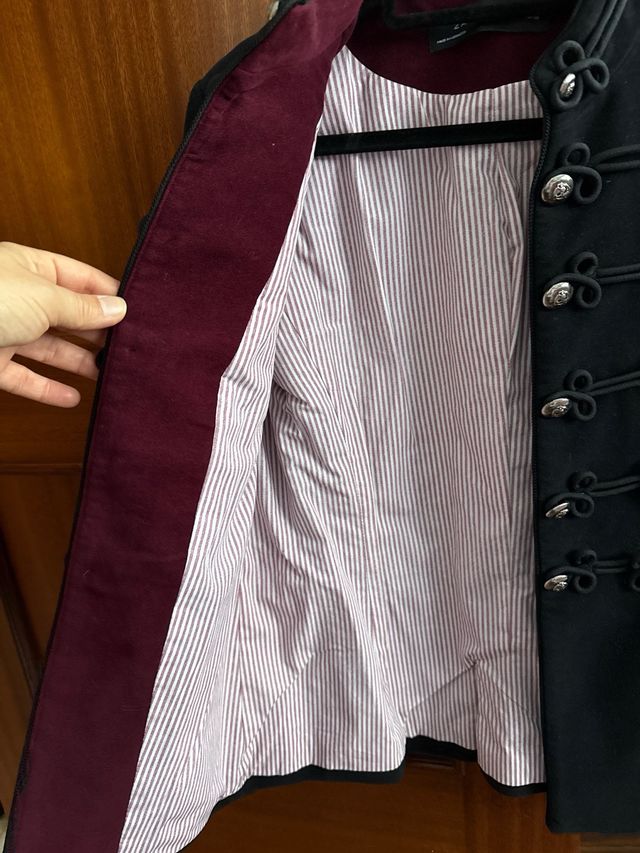 Chaqueta Zara militar negra