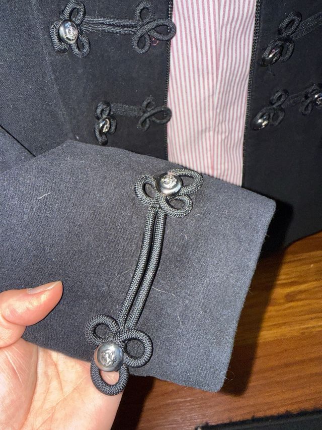 Chaqueta Zara militar negra