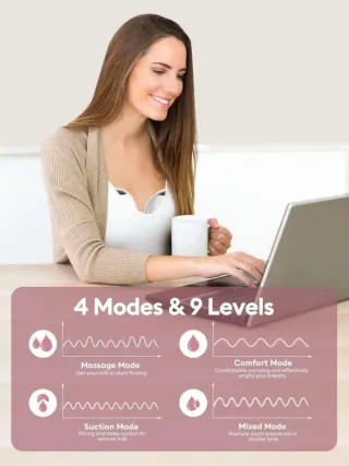 Tiralatte Elettrico Indossabile 4 Modalità 9 Livel