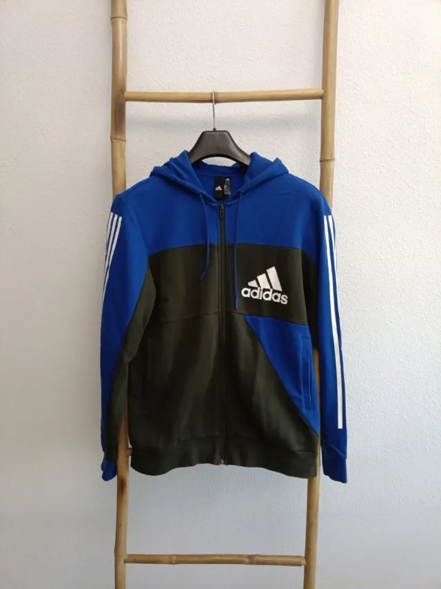 Chaqueta Adidas Azul y Gris