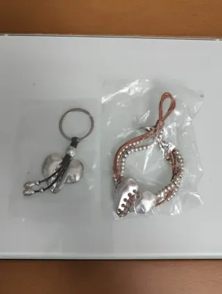 Conjunto Llavero y Pulsera Corazón