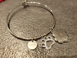Bracciale Kidult con charms fiore e zampa