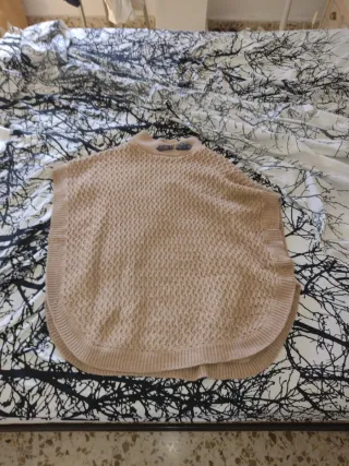 Poncho Beige Talla Única
