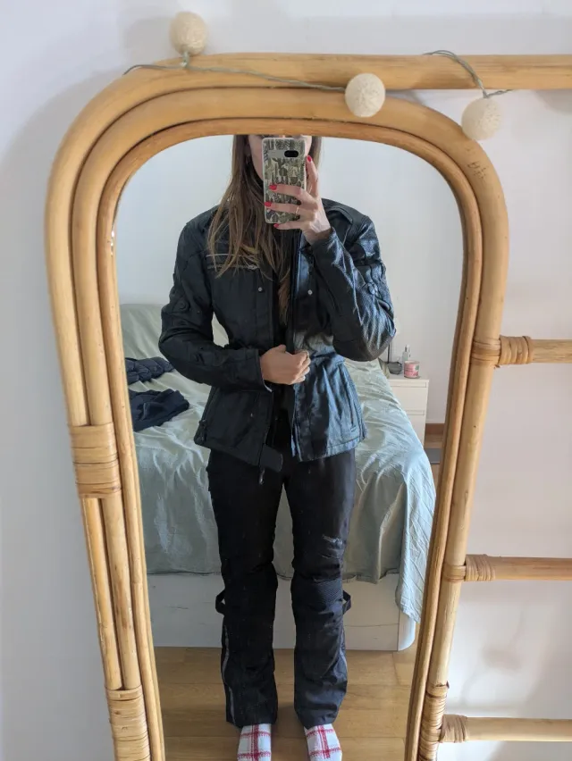 Chaqueta Moto Difi Mujer Negra