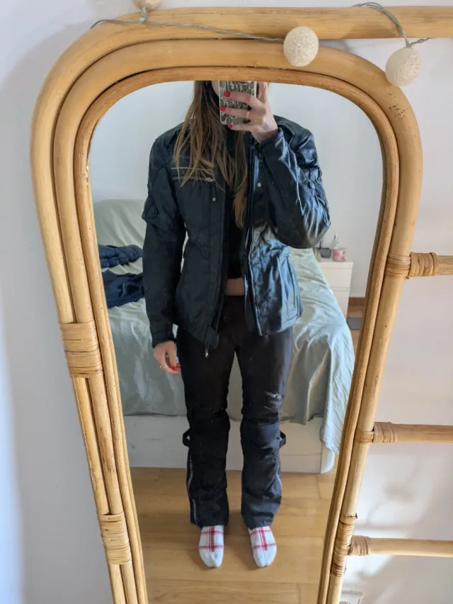 Chaqueta Moto Difi Mujer Negra