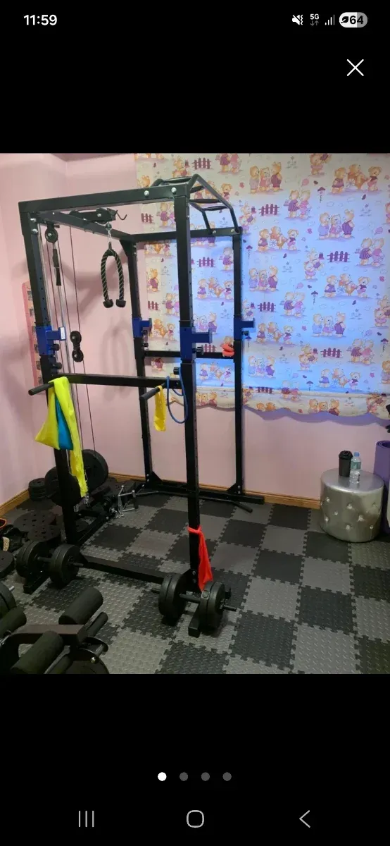 Rack multipower press banca mancuernas barras