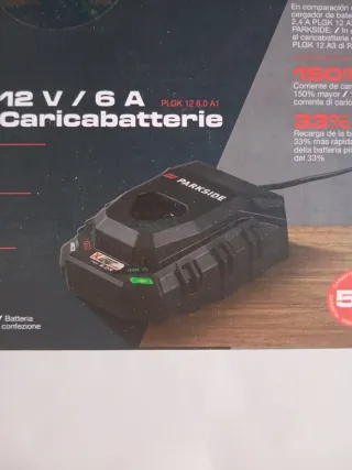 Parkside 12V Batería 5Ah y Cargador 6A