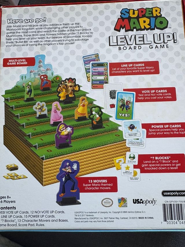 Super Mario Level Up Boardgame