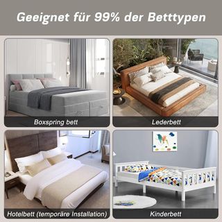 Barandilla Cama Portátil 150cm Gris