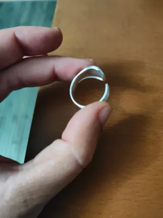 Anillo Geométrico Ajustable Sin Estrenar