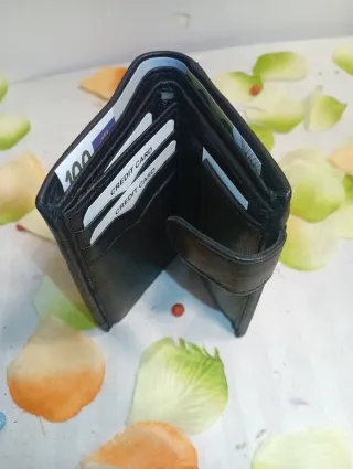 Cartera piel Genuin Leather 255