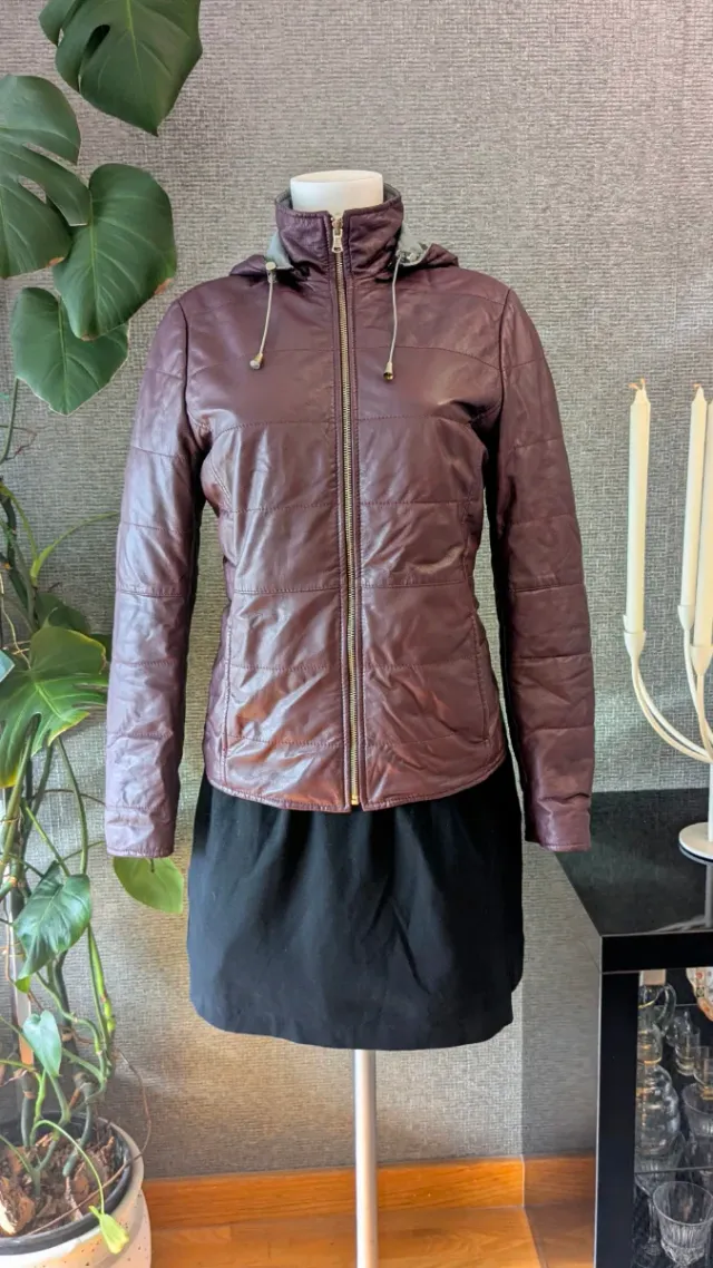 Chaqueta reversible piel auténtica