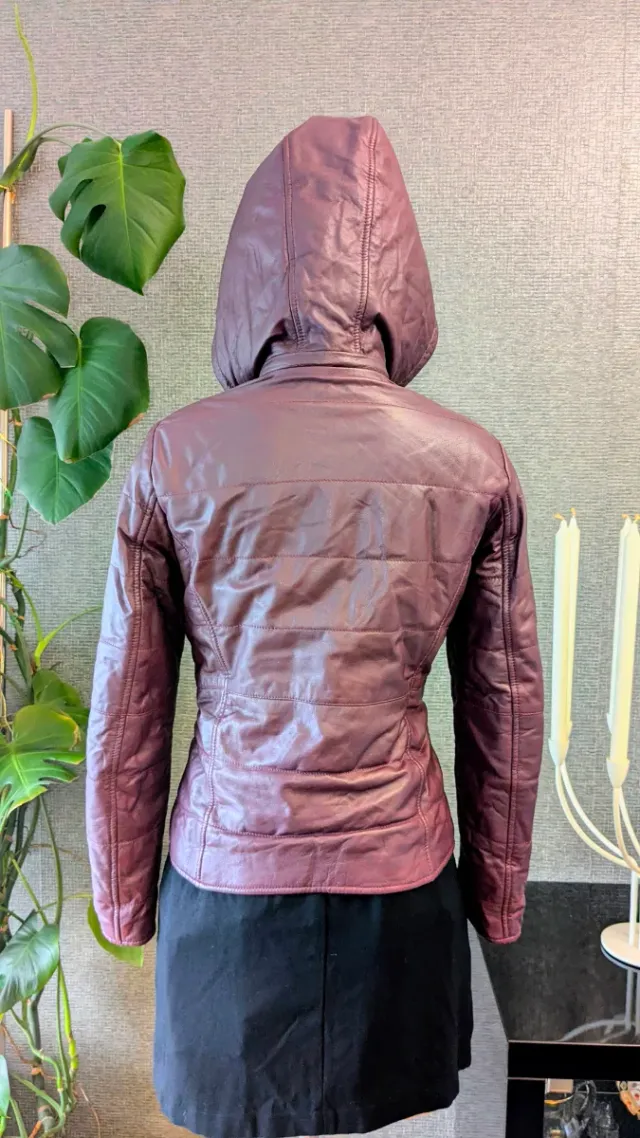 Chaqueta reversible piel auténtica