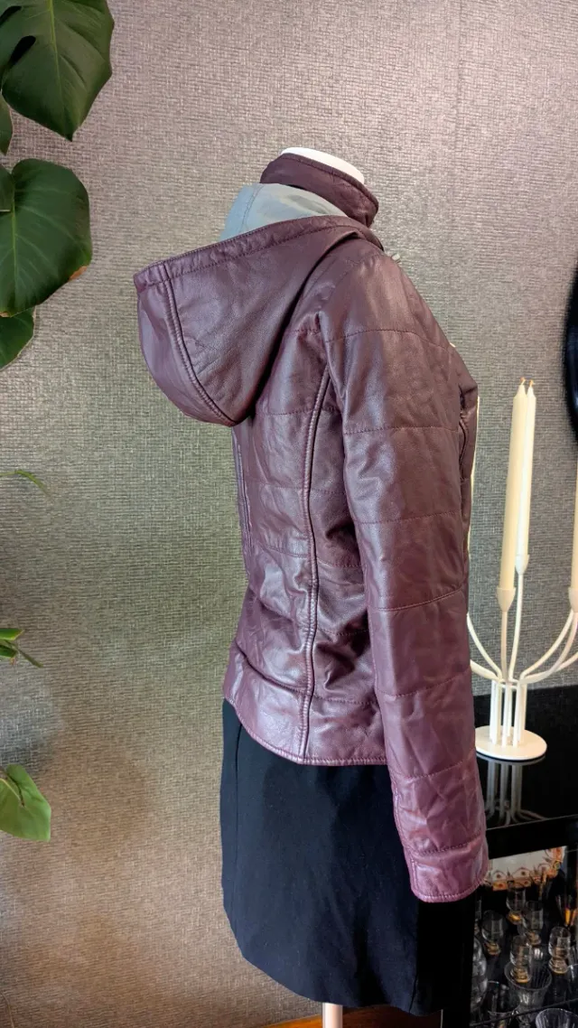 Chaqueta reversible piel auténtica