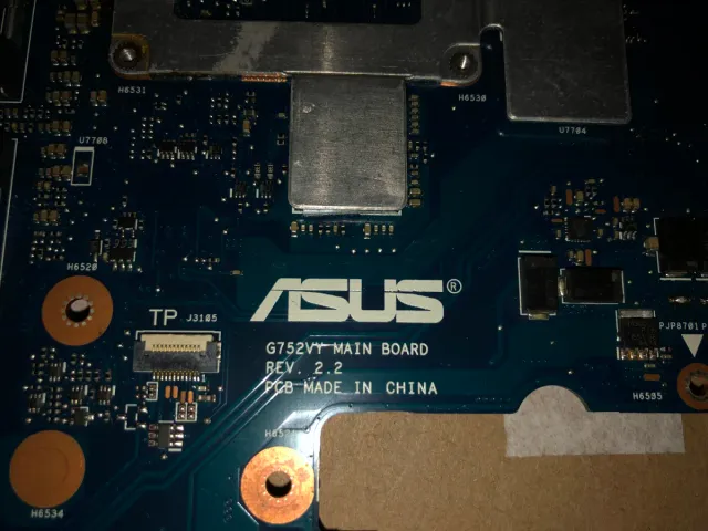 Placa Base Asus G752VY (GPU Dañada)