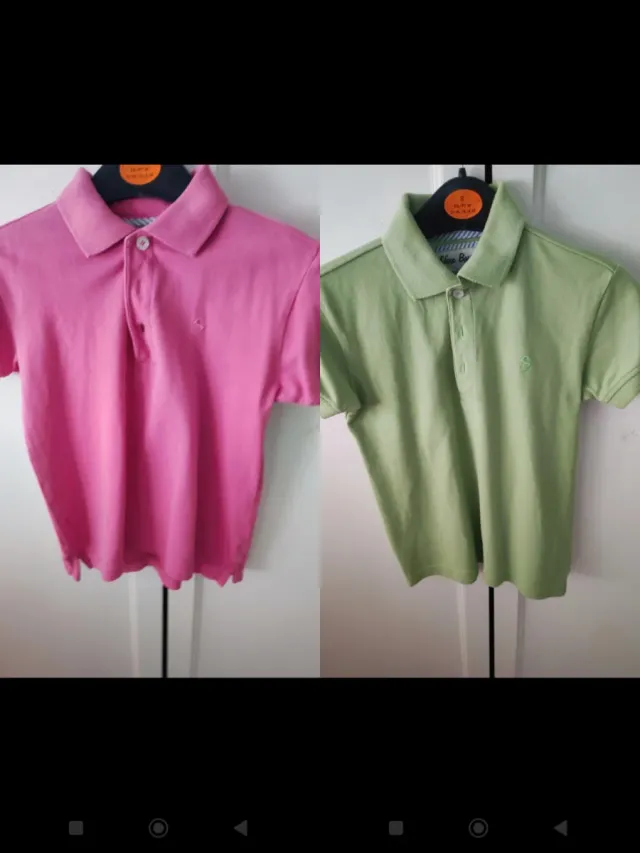 Lote 2 polos manga corta niño 7 años