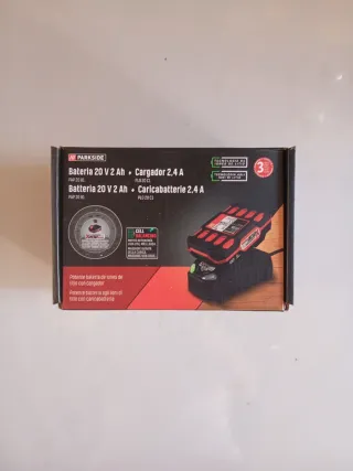 Parkside Batería 20V 2Ah + Cargador 2.4A