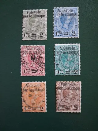 Francobolli Italia Regno 1890 - Serie Completa