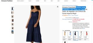 Vestido largo azul con capas - NUEVO