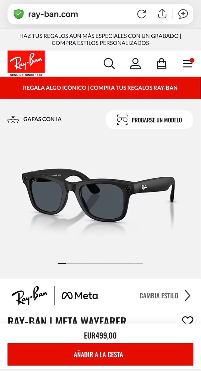 Gafas Ray-Ban Meta Gen 2