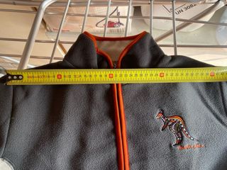 Felpa unisex pile grigio arancio beige