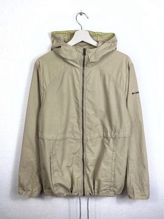 Chaqueta Ligera Columbia Mujer Retro Y2K Beige