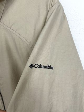 Chaqueta Ligera Columbia Mujer Retro Y2K Beige
