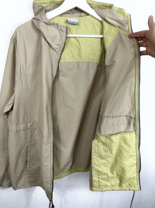Chaqueta Ligera Columbia Mujer Retro Y2K Beige