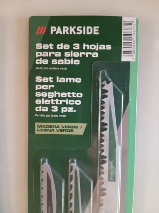 Parkside Set 9 Hojas Sierra Sable