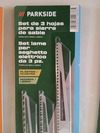 Parkside Set 9 Hojas Sierra Sable
