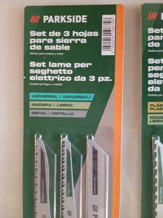 Parkside Set 9 Hojas Sierra Sable