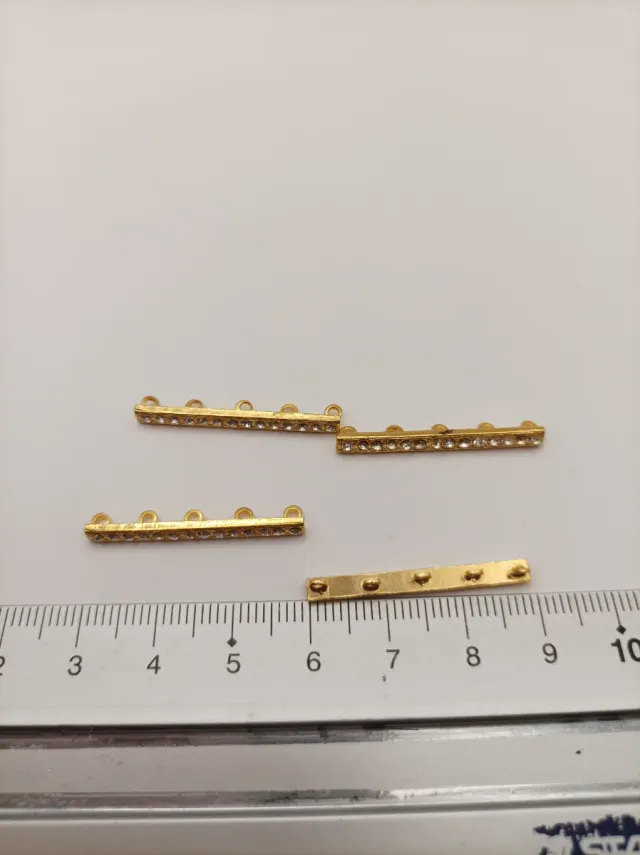 Lote 4 conectores dorados 5 hilos nuevos