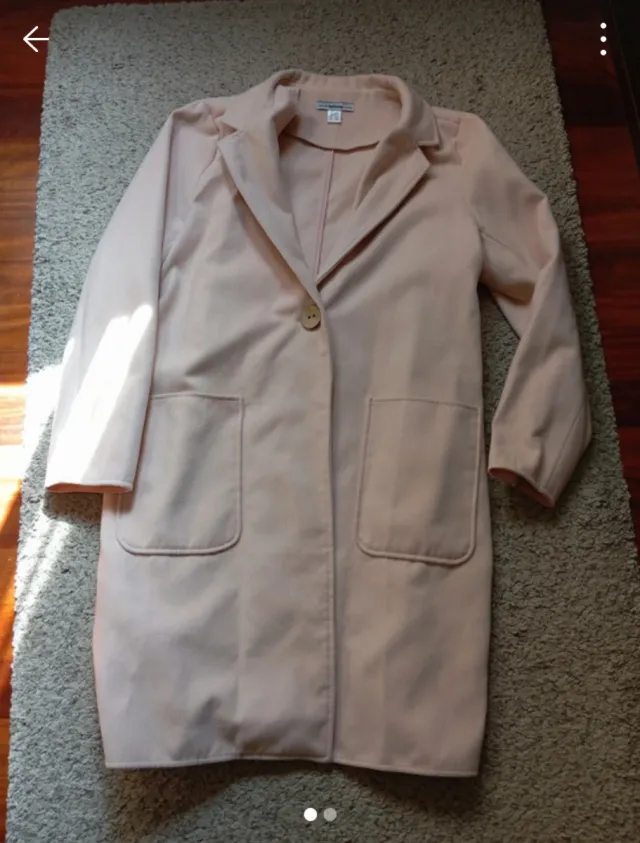 Abrigo de paño rosa