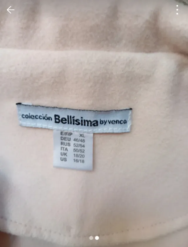 Abrigo de paño rosa