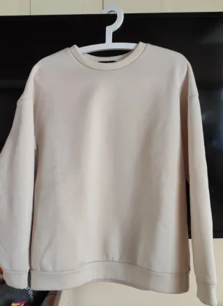 Sudadera beige talla S