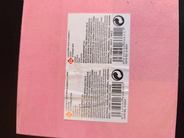 Juego 4 cajitas de madera con tapa marco cristal