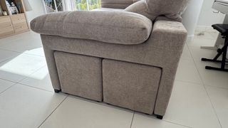 Sofá cheslong 3m x 1,60m tela beige