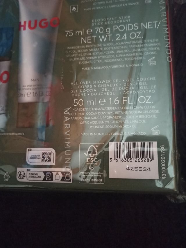 Hugo Boss Man Caja Regalo Verde y Roja