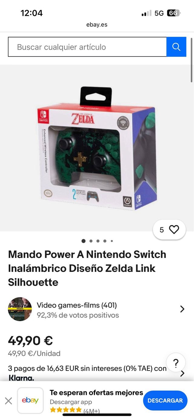 Controller PowerA Zelda Edition Wireless