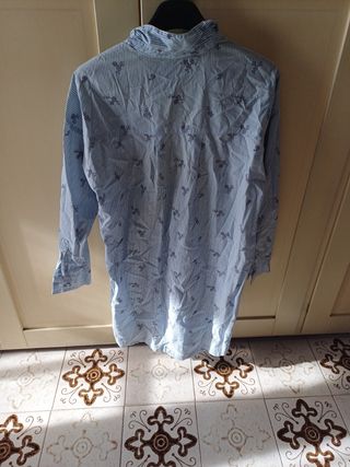 Camicetta donna H&M righe blu e api