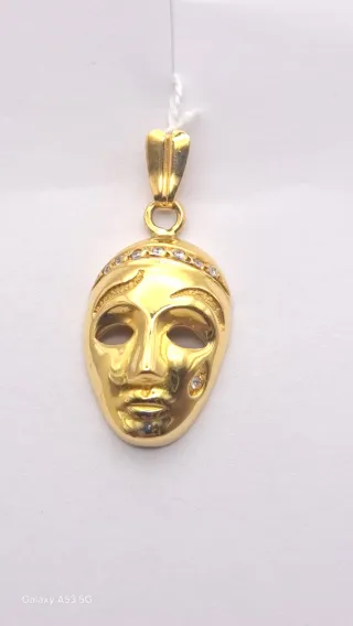 Colgante Máscara Veneciana Oro 18k