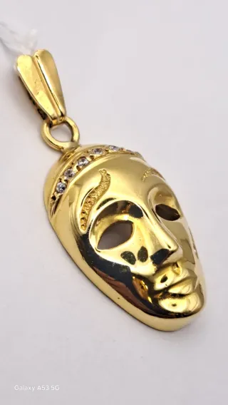 Colgante Máscara Veneciana Oro 18k