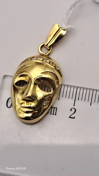 Colgante Máscara Veneciana Oro 18k