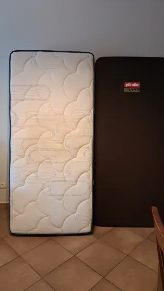 Colchón Flex y Base Tapizada Pikolin