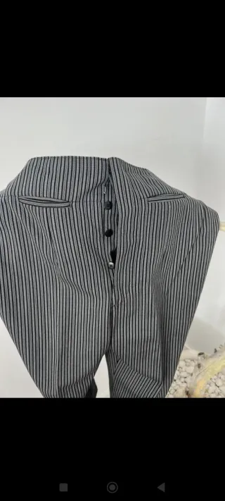 Pantalón de traje flamenco rayas