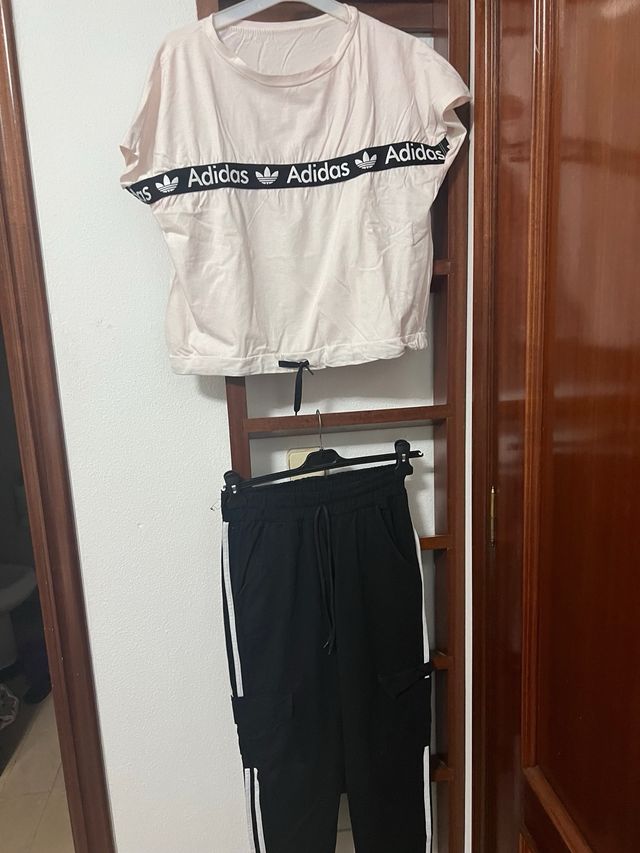 Set Adidas Rosa e Nero