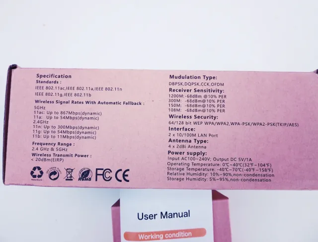 Repetidor WIFI 1200 Mbps AC