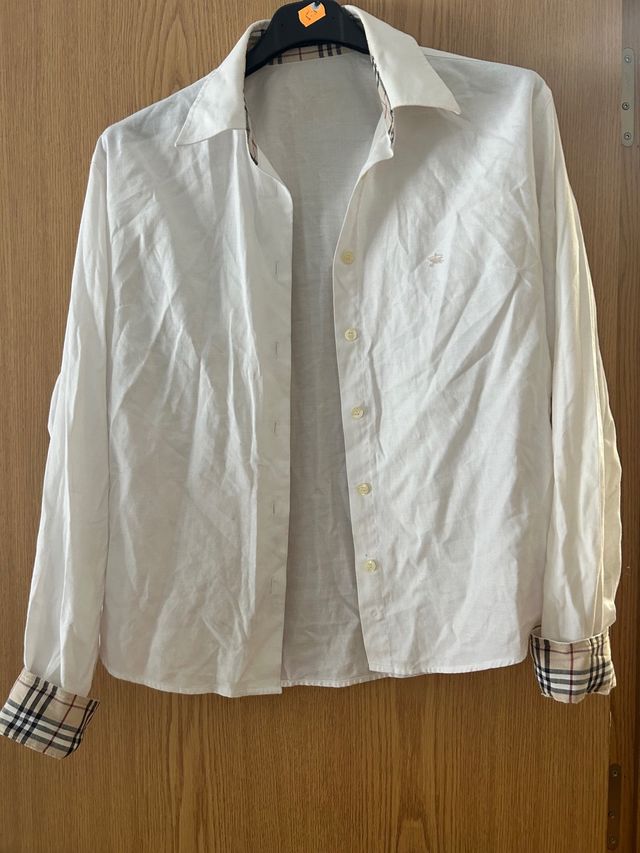 Camisa Burberry Blanca Talla XL